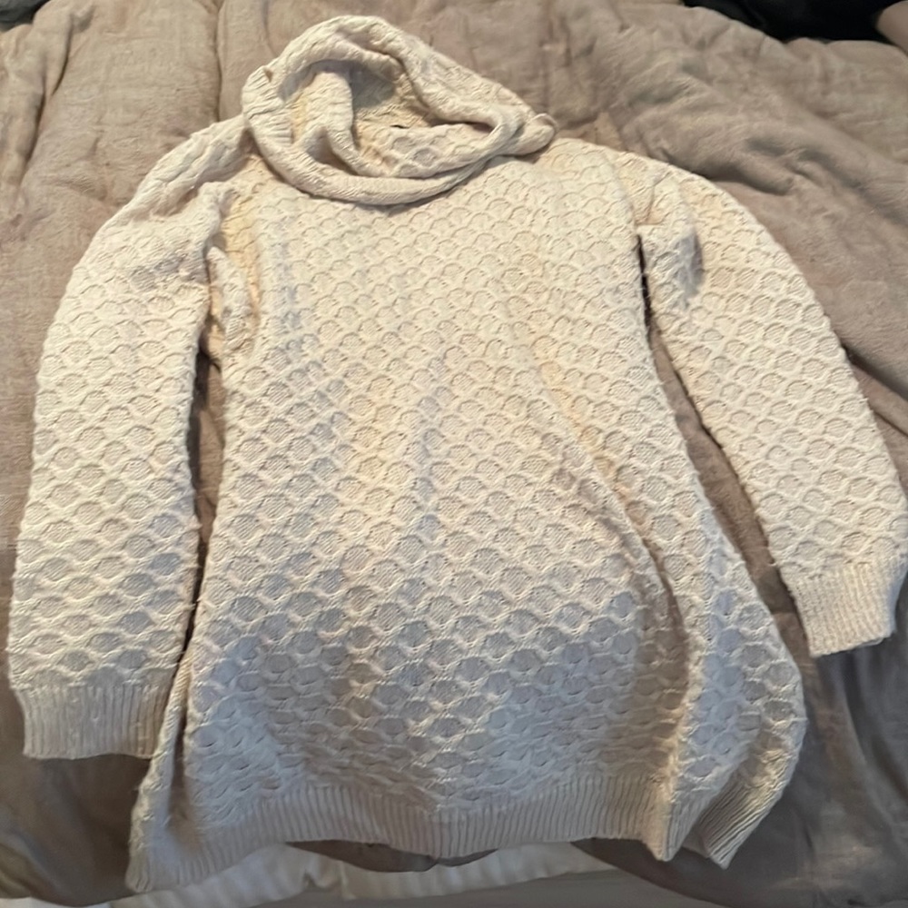 H&M beige sweater dress sz L